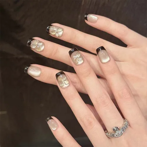 Handmade Nail Studs – Elegant & Exquisite Designs for Nail Art-1237-1 Close-up of custom-made handmade nail studs, designed to elevate the look of your nails with exquisite craftsmanship.