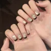 Handmade Nail Studs – Elegant & Exquisite Designs for Nail Art-1237-2 Close-up of custom-made handmade nail studs, designed to elevate the look of your nails with exquisite craftsmanship.