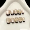 Handmade Nail Studs – Elegant & Exquisite Designs for Nail Art-1237-3 Close-up of custom-made handmade nail studs, designed to elevate the look of your nails with exquisite craftsmanship.
