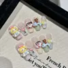 Handmade Nail Studs – Elegant & Exquisite Designs for Nail Art-2408-3 A set of handmade nail studs in various elegant designs, perfect for adding a sophisticated touch to your nail art.