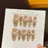 Handmade Nail Studs – Elegant & Exquisite Designs for Nail Art-2479-3 A set of handmade nail studs in various elegant designs, perfect for adding a sophisticated touch to your nail art.