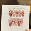 Handmade Nail Studs – Elegant & Exquisite Designs for Nail Art-2872-4 A set of handmade nail studs in various elegant designs, perfect for adding a sophisticated touch to your nail art.