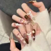 Handmade Nail Studs – Elegant & Exquisite Designs for Nail Art-2922-2 A set of handmade nail studs in various elegant designs, perfect for adding a sophisticated touch to your nail art.