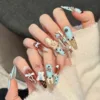 Handmade Nail Studs – Elegant & Exquisite Designs for Nail Art-3212-2 A set of handmade nail studs in various elegant designs, perfect for adding a sophisticated touch to your nail art.