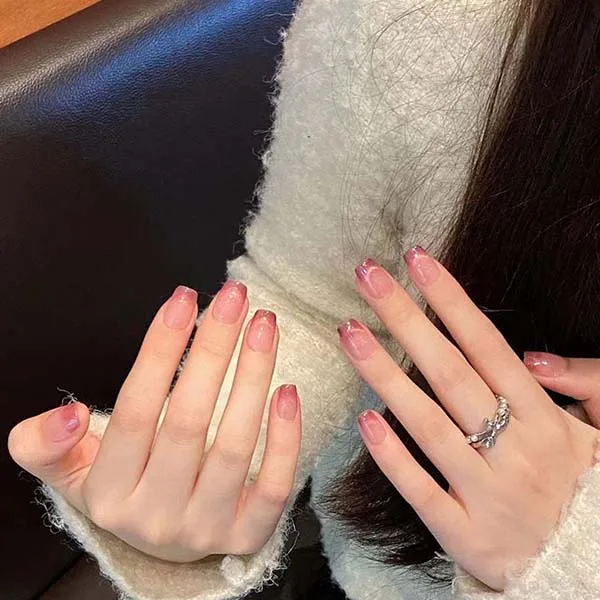 Close-up of custom-made handmade nail studs, designed to elevate the look of your nails with exquisite craftsmanship.