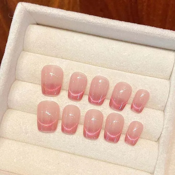 Close-up of custom-made handmade nail studs, designed to elevate the look of your nails with exquisite craftsmanship.