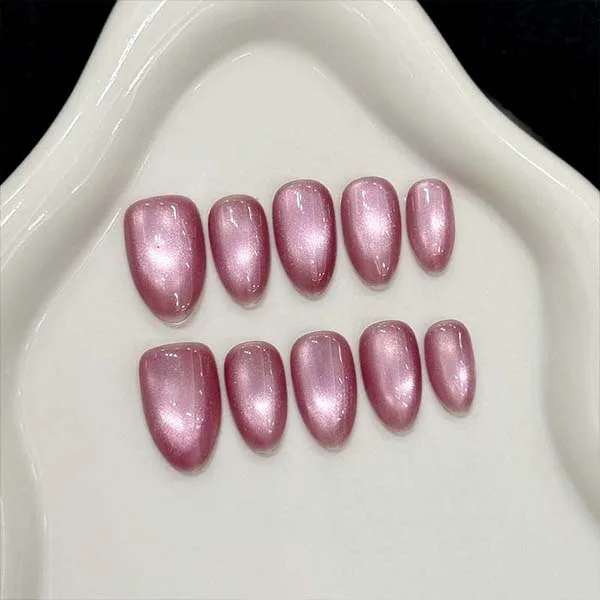 A set of handmade nail studs in various elegant designs, perfect for adding a sophisticated touch to your nail art.